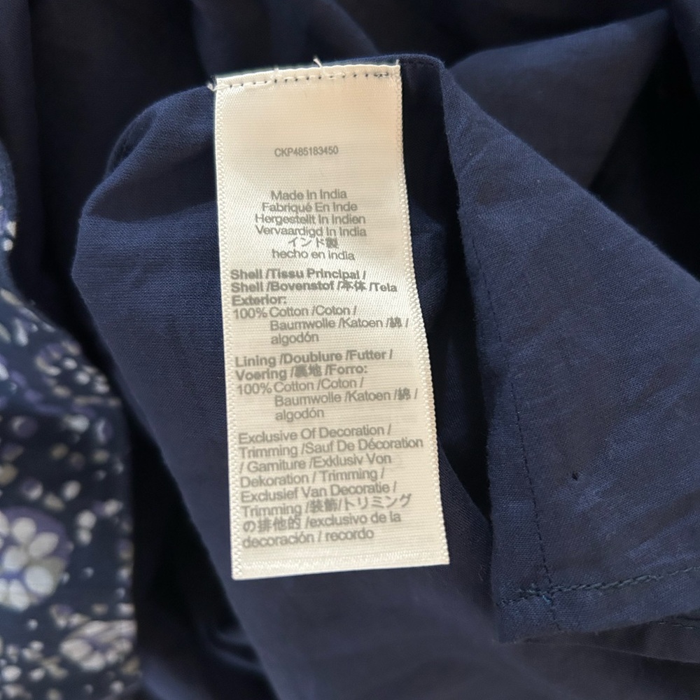 Madewell Navy Floral Top - Picture 5 of 5
